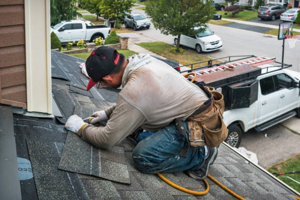 Professional Roofing technician working in Longport, NJ